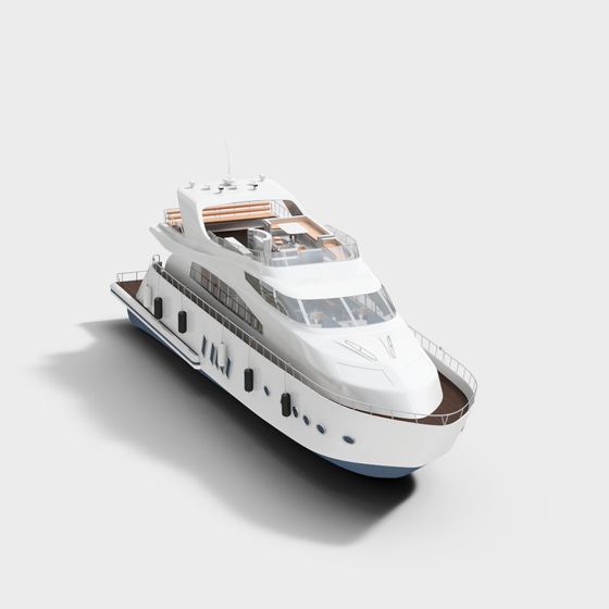 Luxury Modern Yacht 3D model