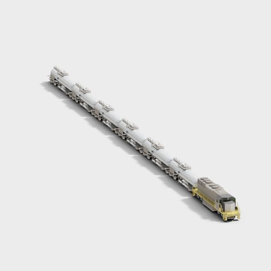 Industrial Aesthetic Train 3D model