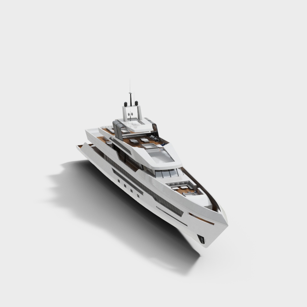 Modern Minimalist Yacht 3D model
