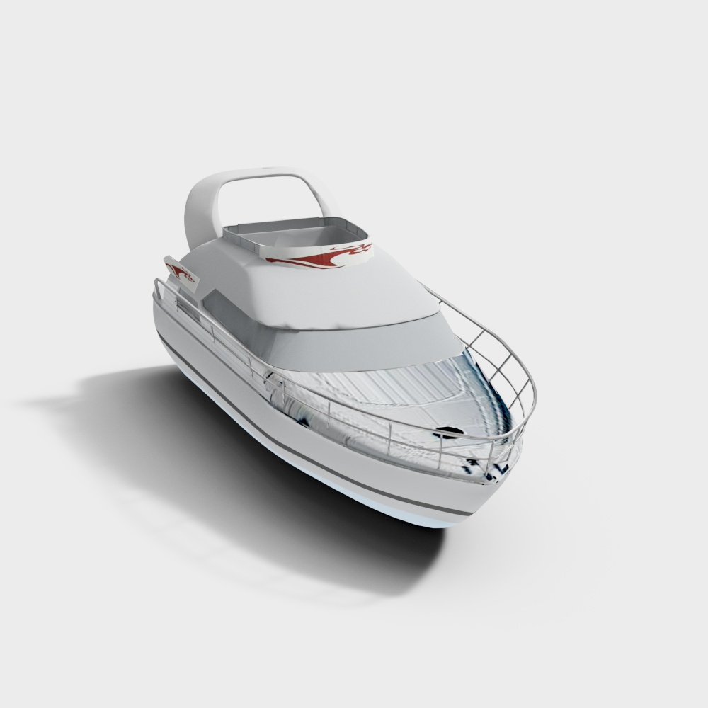 Sail Away Modern Yacht 3D model