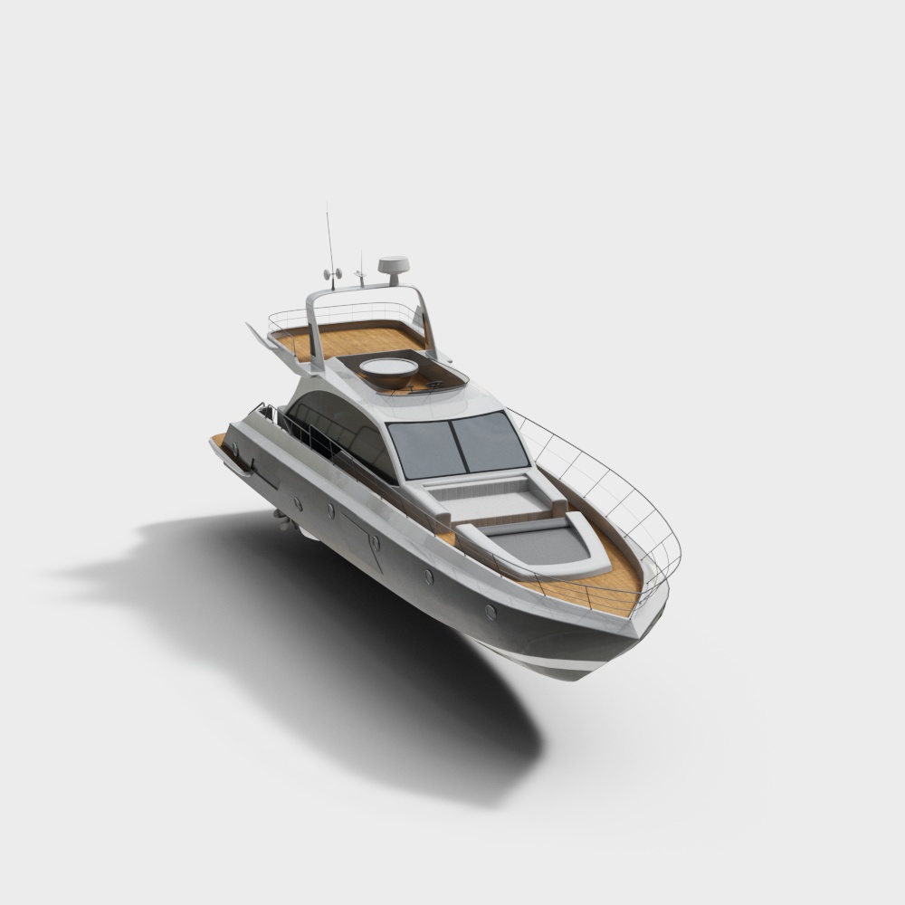 Sleek Luxury Yacht 3D model