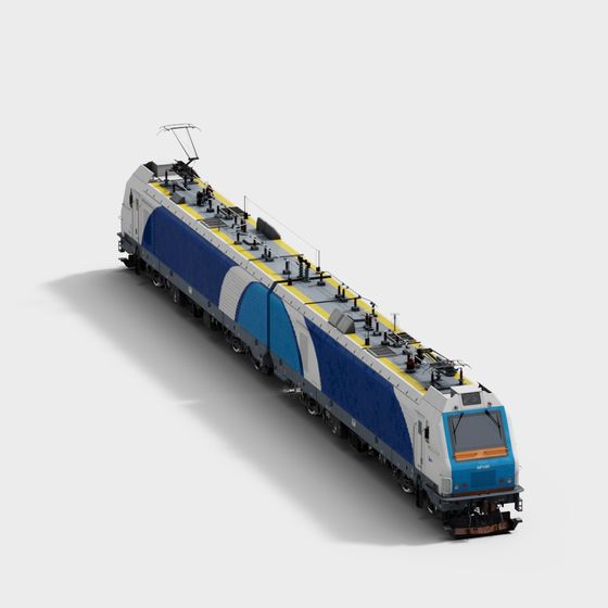 Modern High-Speed Train 3D model