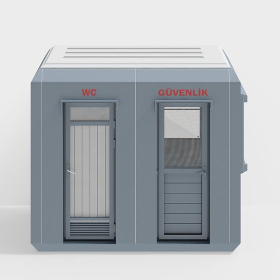 Urban Station Low-Poly 3D model