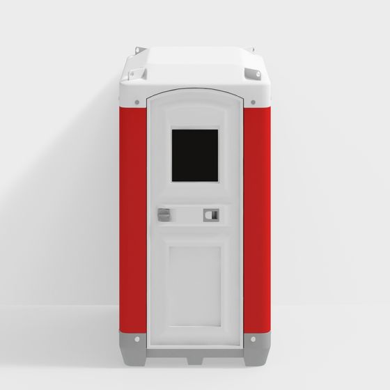 Portable Toilet 3D Model for Urban Environments