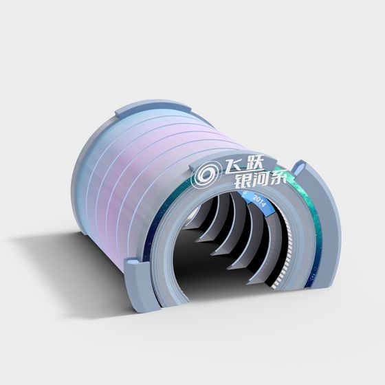 Interstellar Ring Module Futuristic Interstellar Portal 3D Model – Low-Poly Sci-Fi Ring