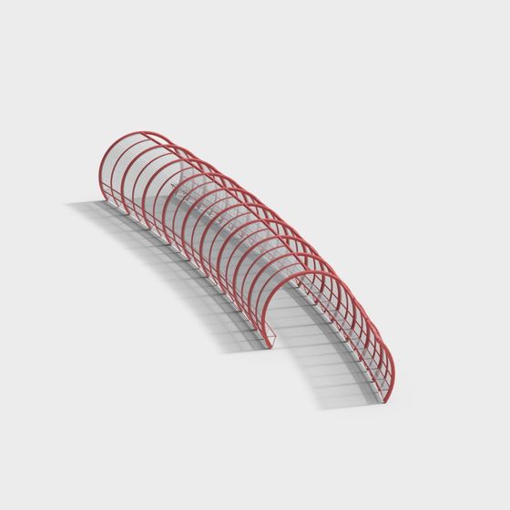 Low-Poly Metal Walkway 3D Model