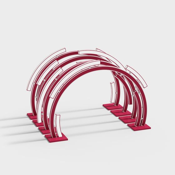 Innovative Urban Gate 3D model for Modern Projects