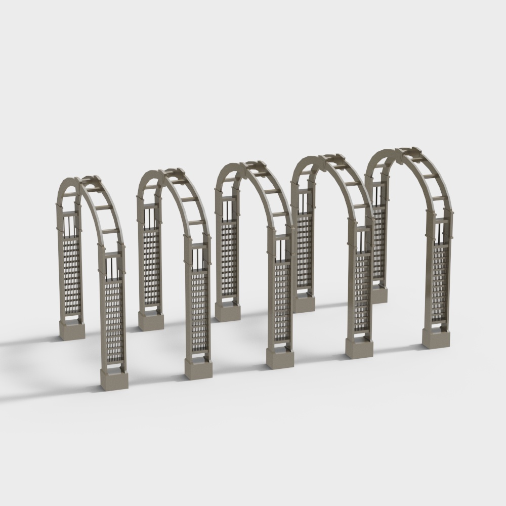 Elegant Garden Archway 3D model