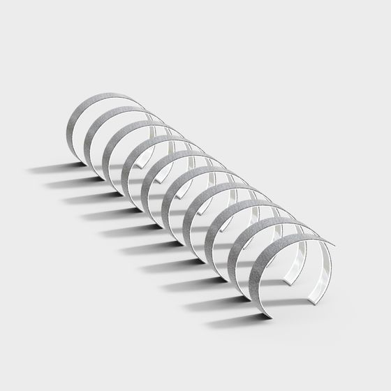 Spiral Path 3D Model