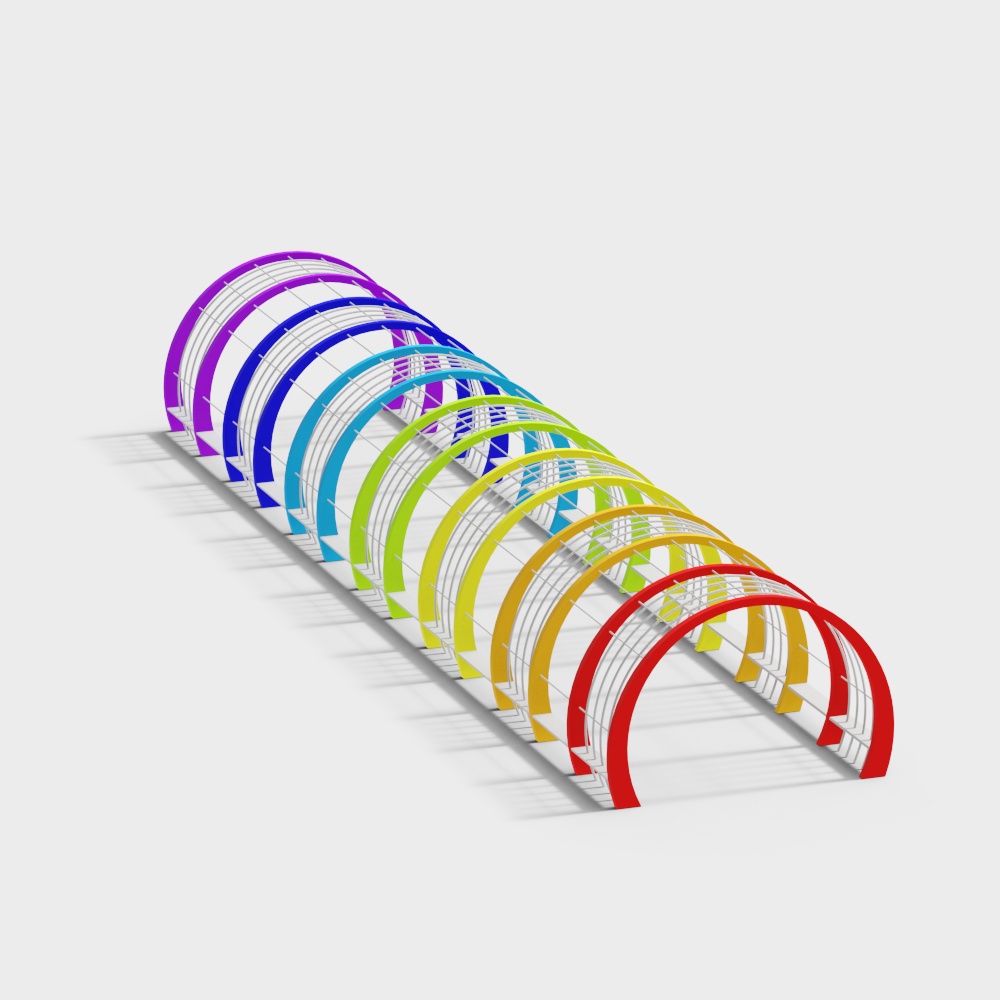 Colorful Arcs 3D model for Creative Projects