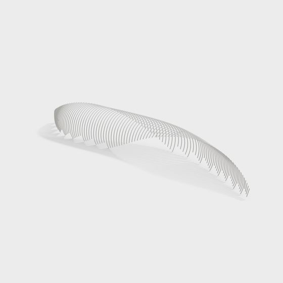 Sleek Geometric 3D Model for Modern Design