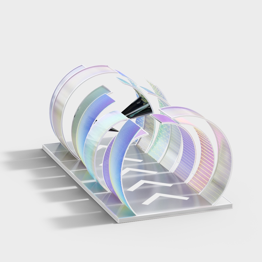 Futuristic Neon 'Future Gate' 3D model