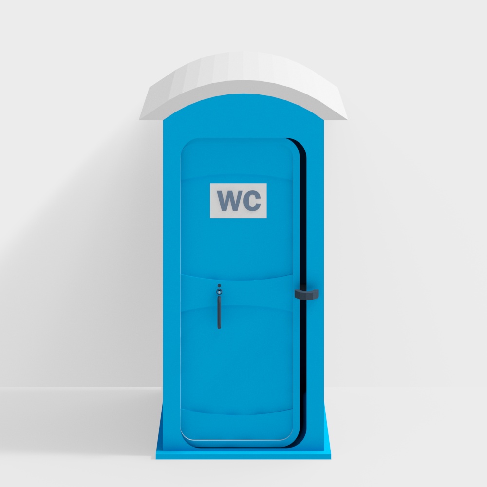 Outdoor portable public toilet