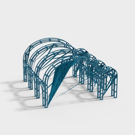 Curved Archway 3D Model for Modern Design