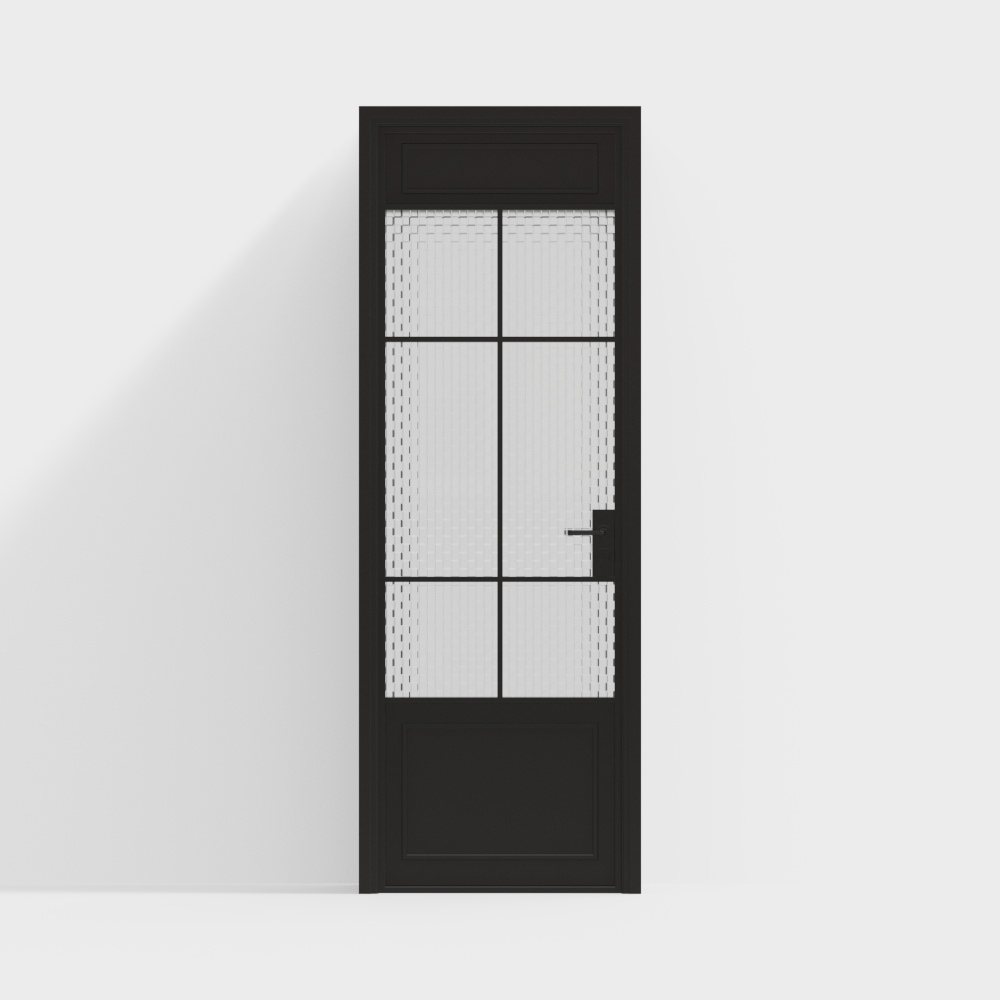 French glass single door