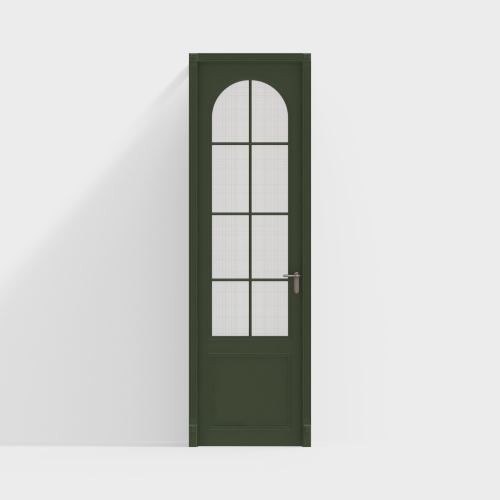 French green single door