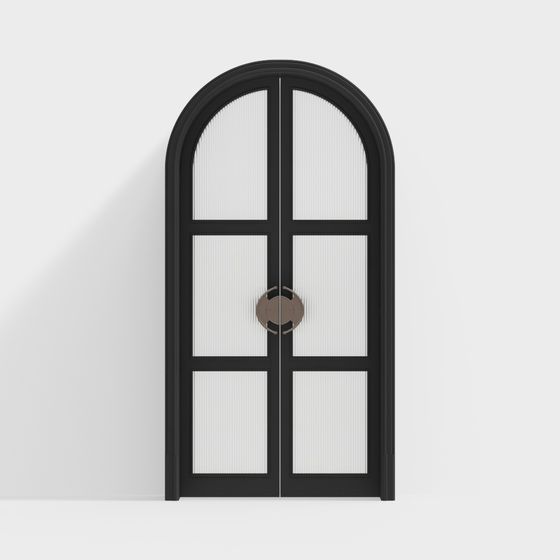 Elegant Arch Door 3D model for Modern Design