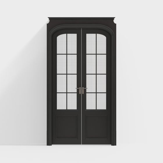 Arched Glass Door 3D model
