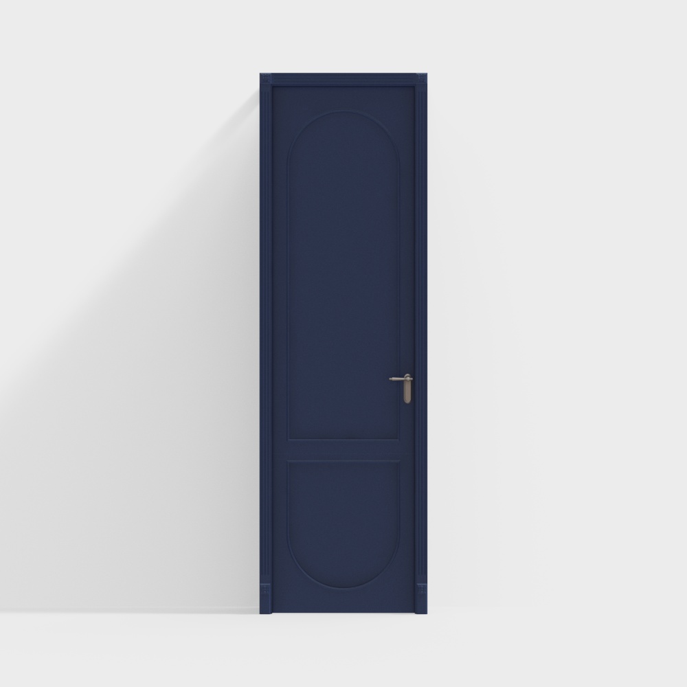 French blue single door