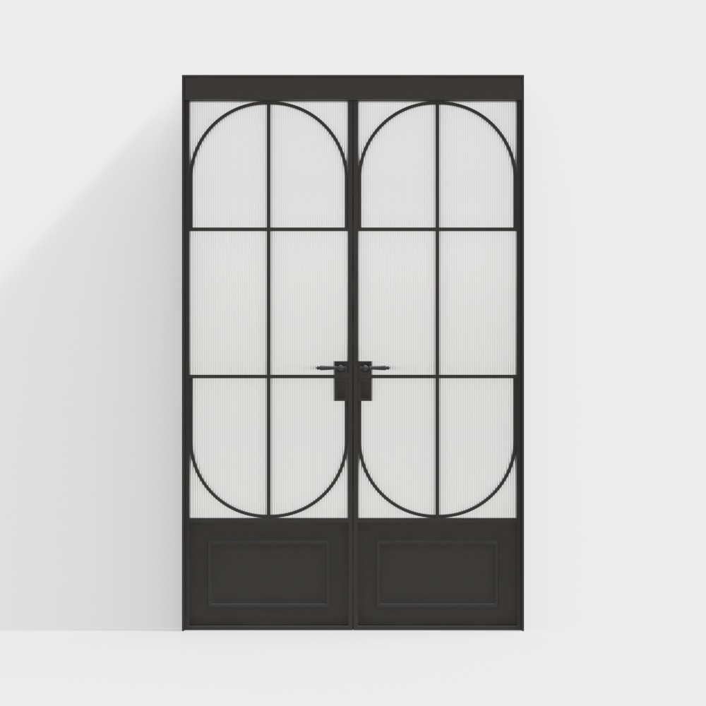 法式長虹玻璃雙門