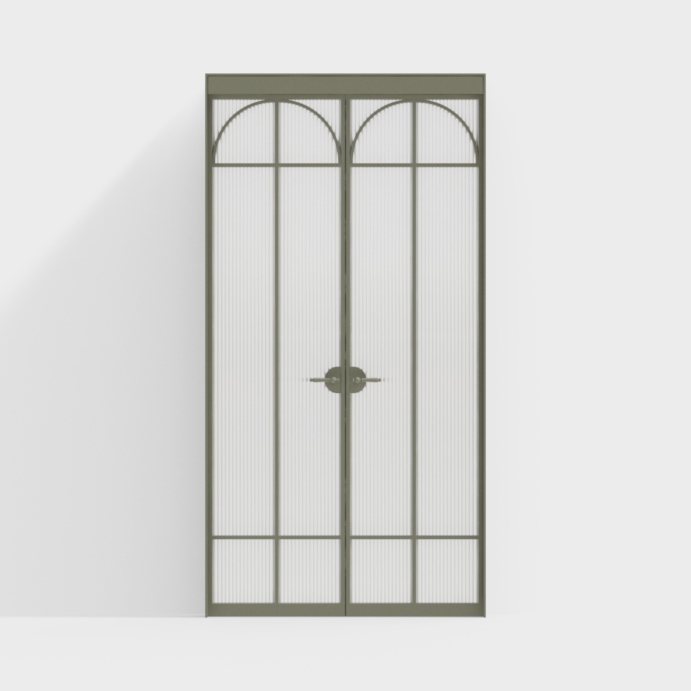 French Changhong glass double doors