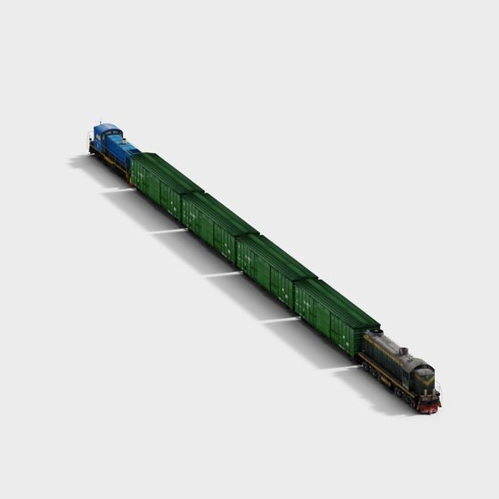 Classic Train 3D model for Creative Projects