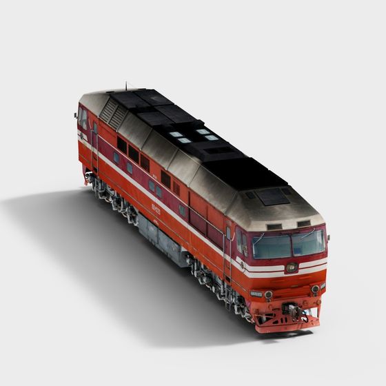 Vintage Train 3D model