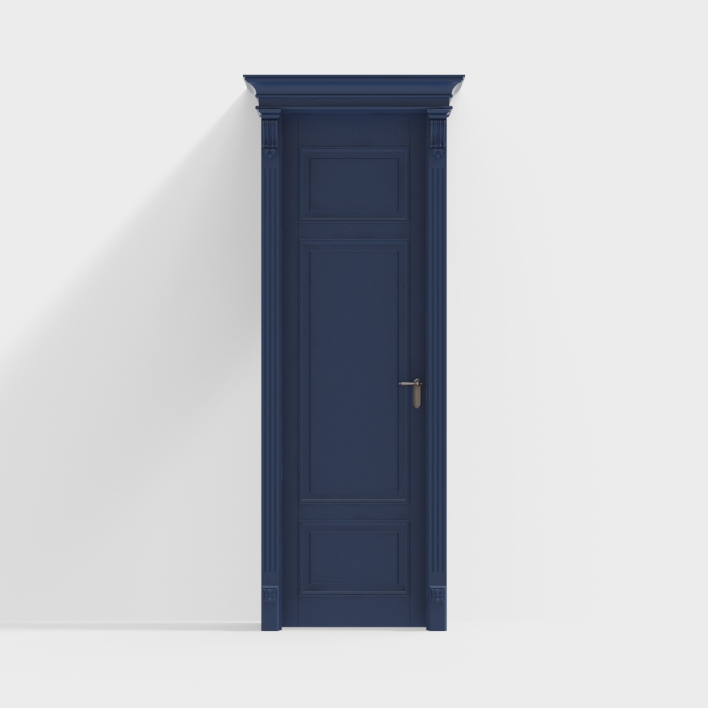 French blue single door
