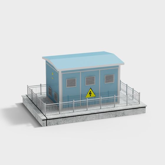 Transformer box with protective fence