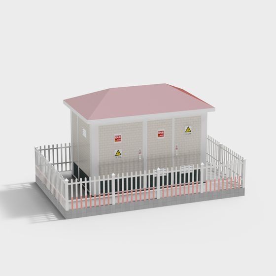 Protective fence type transformer box