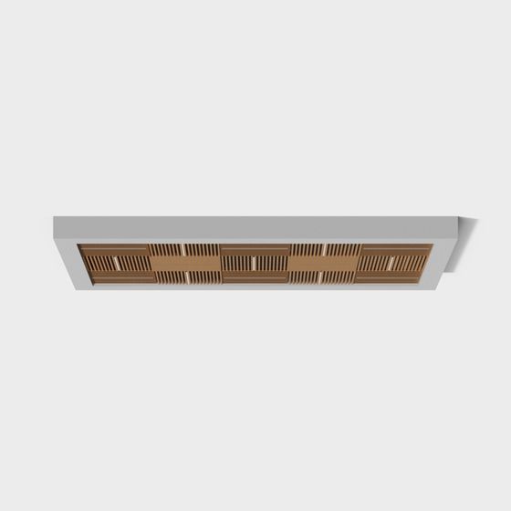 Sleek Minimalist Ceiling Vent 3D model