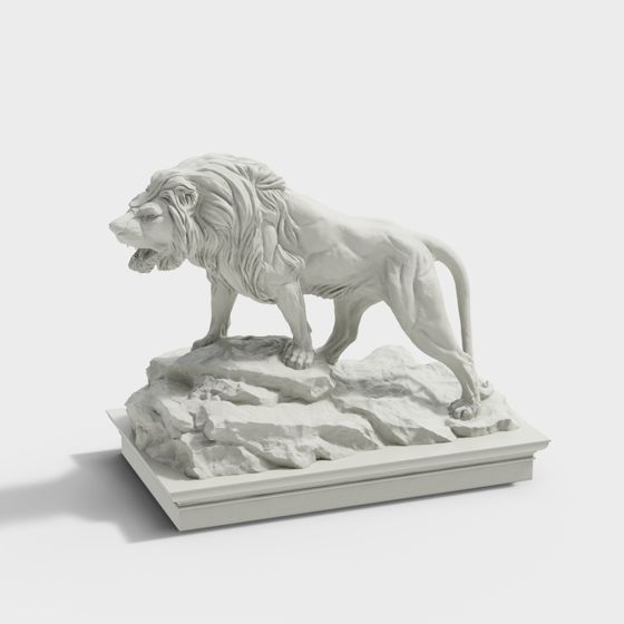 Majestic Lion 3D model for Creative Projects