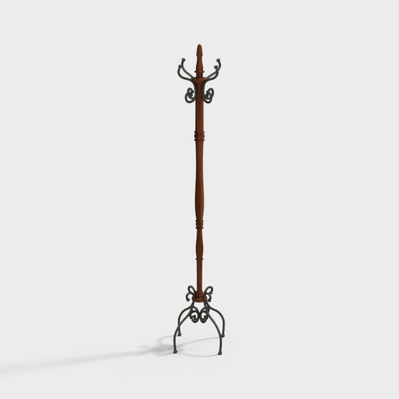 Vintage Modern Clothes Hanger 3D model