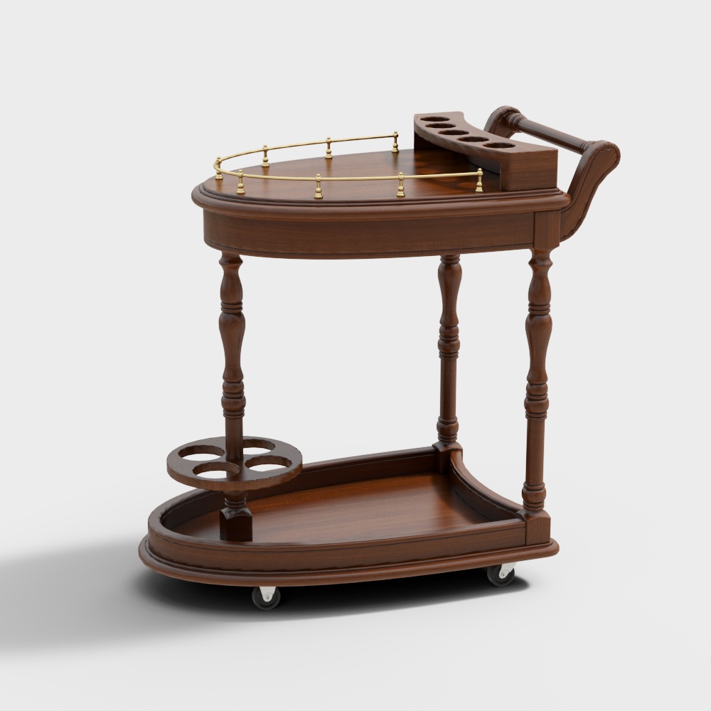 carrello da bagno con ripiani e ruote