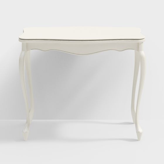 Schminktisch im weißen Vintage-Stil