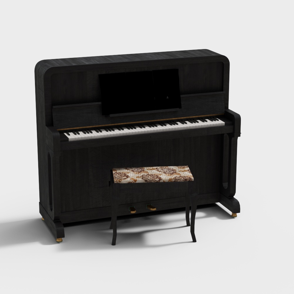 musical instrument piano black