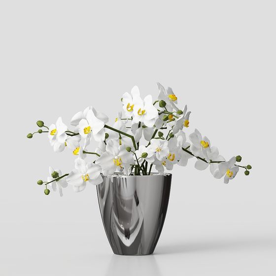 pianta verde in vaso con fiori