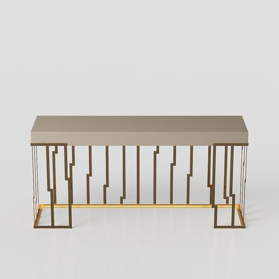 tavolo in metallo composito oro