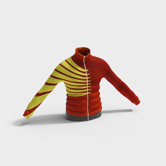 Vibrant Red Jacket 3D Model for Creative Projects