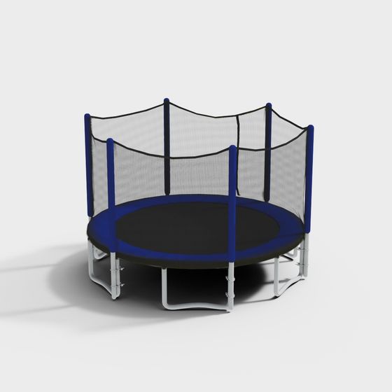 Kids Trampoline 3D model for Fun Playtime