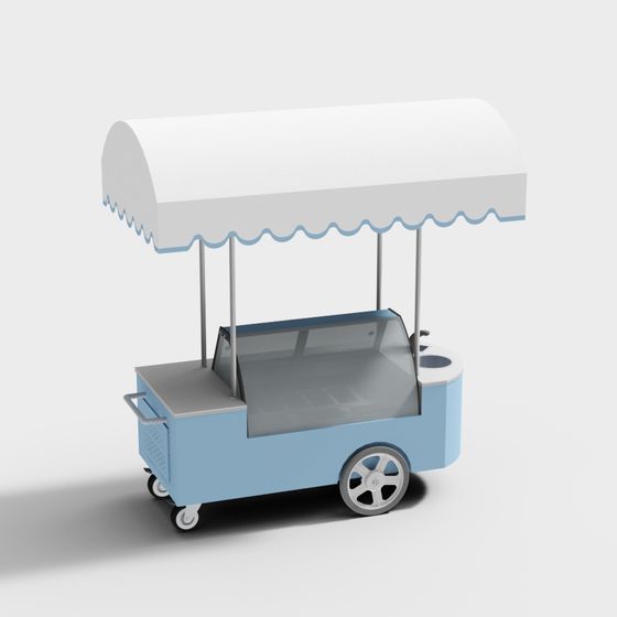Vintage Ice Cream Truck 3D model