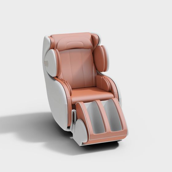 Stylish Massage Chair 3D Model for Relaxation