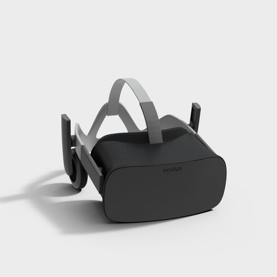 Realistic Oculus VR Headset 3D Model