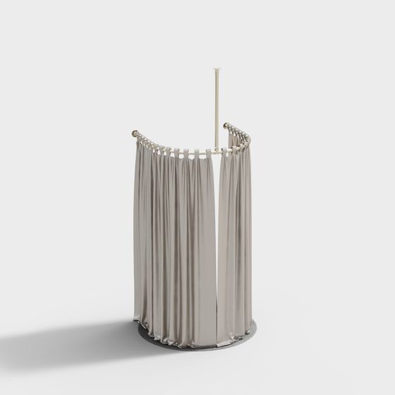 Elegant Curtain Pavilion 3D model