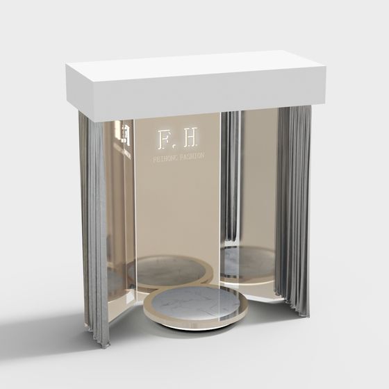 Stylish Display Cabinet 3D model