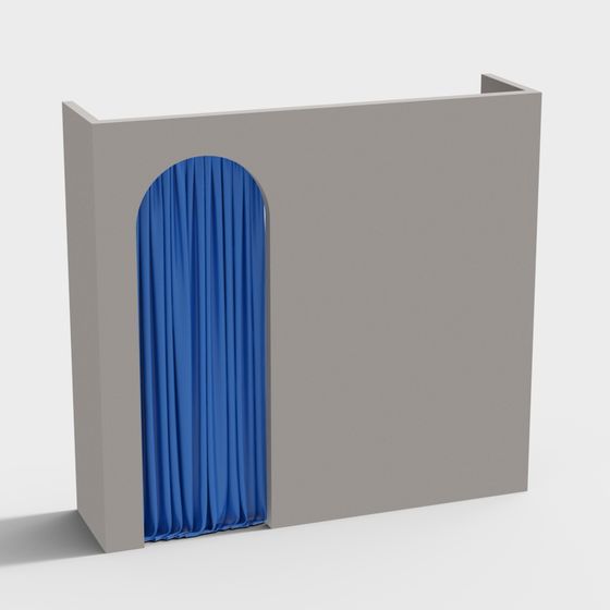 Arch Curtain 3D model for Modern Aesthetics