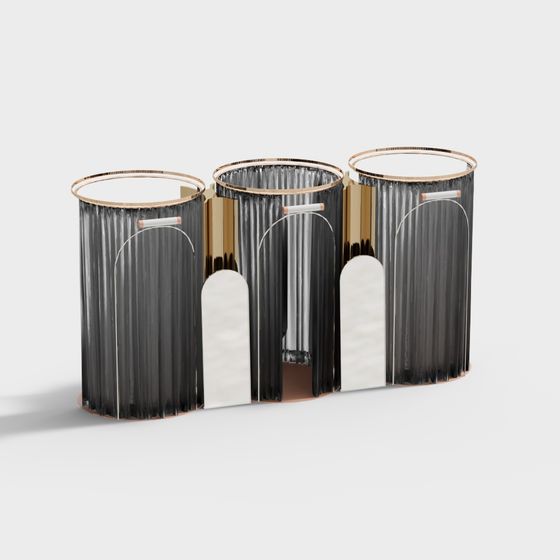 Flowing Light Round Table 3D model