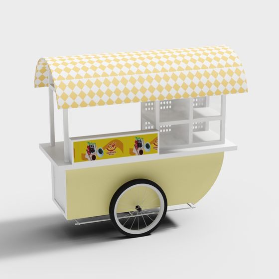 Vintage Ice Cream Truck 3D model for Creative Projects