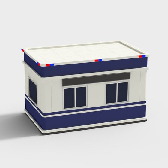 Unique Low-Polygon Architectural 3D Model