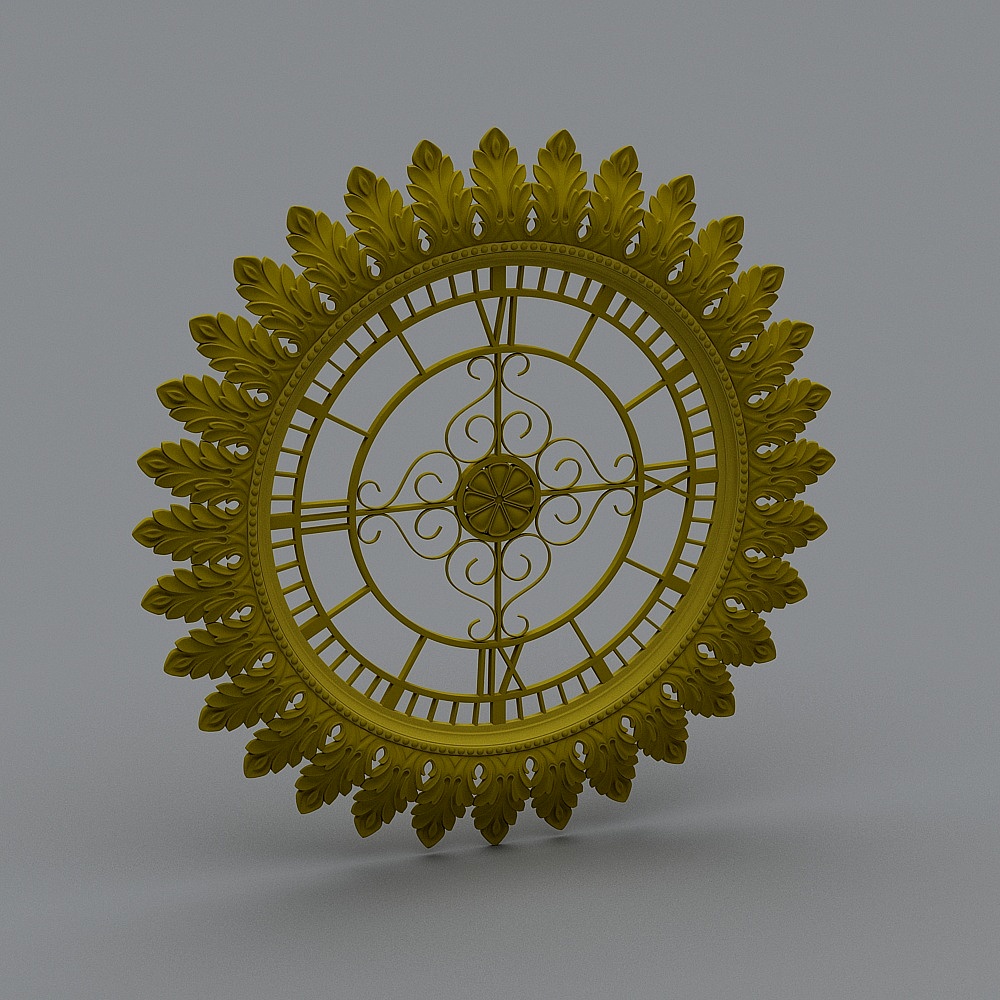 yellow golden ornament plaster rococo baroque